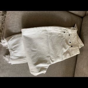 White Abercrombie Curve Love Skinny Jeans